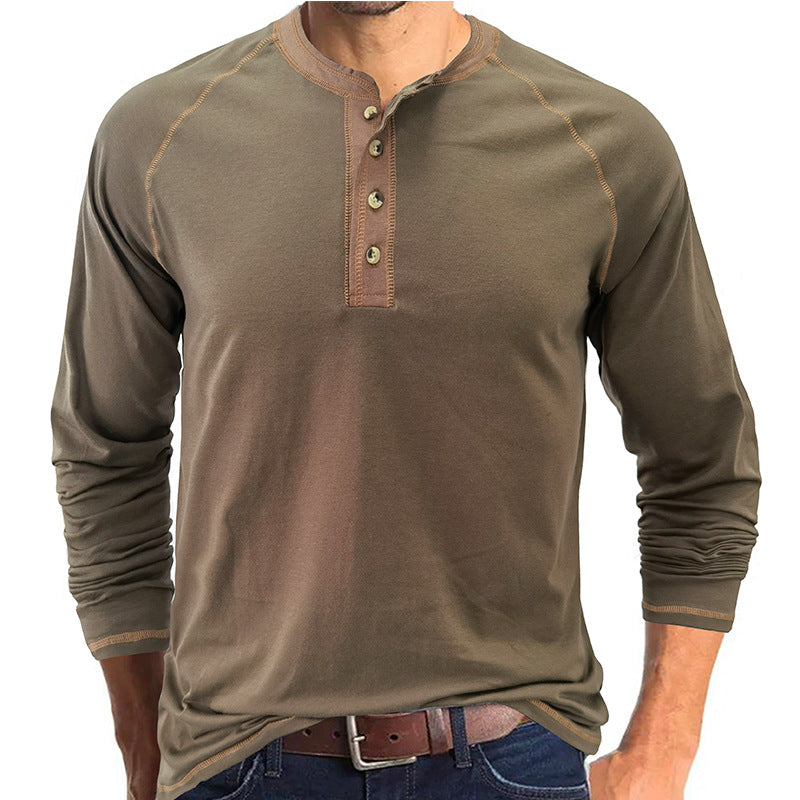 Soft Cotton  Henley T-Shirt