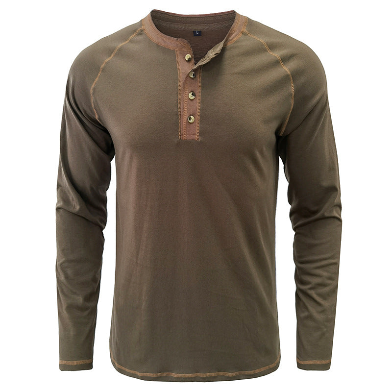 Soft Cotton  Henley T-Shirt