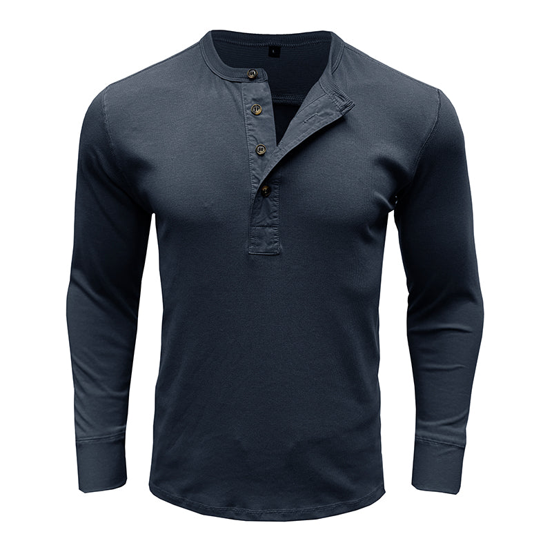 Jim Long Sleeve Henley Shirt