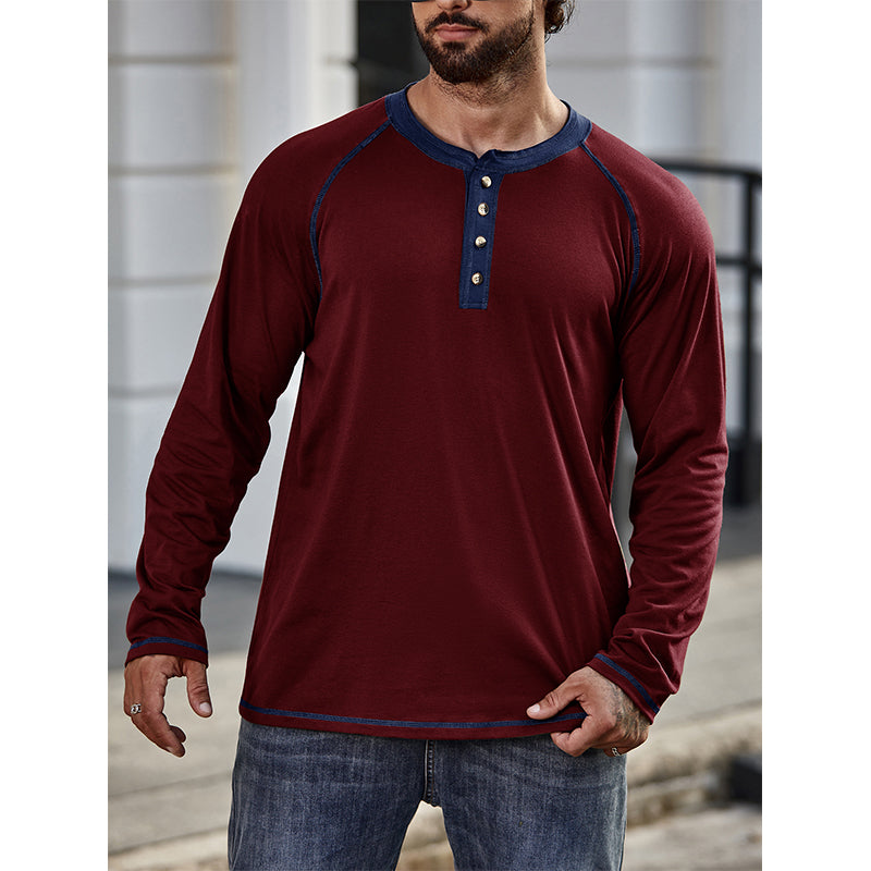 Cotton Henley T-Shirt