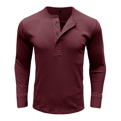 Jim Long Sleeve Henley Shirt