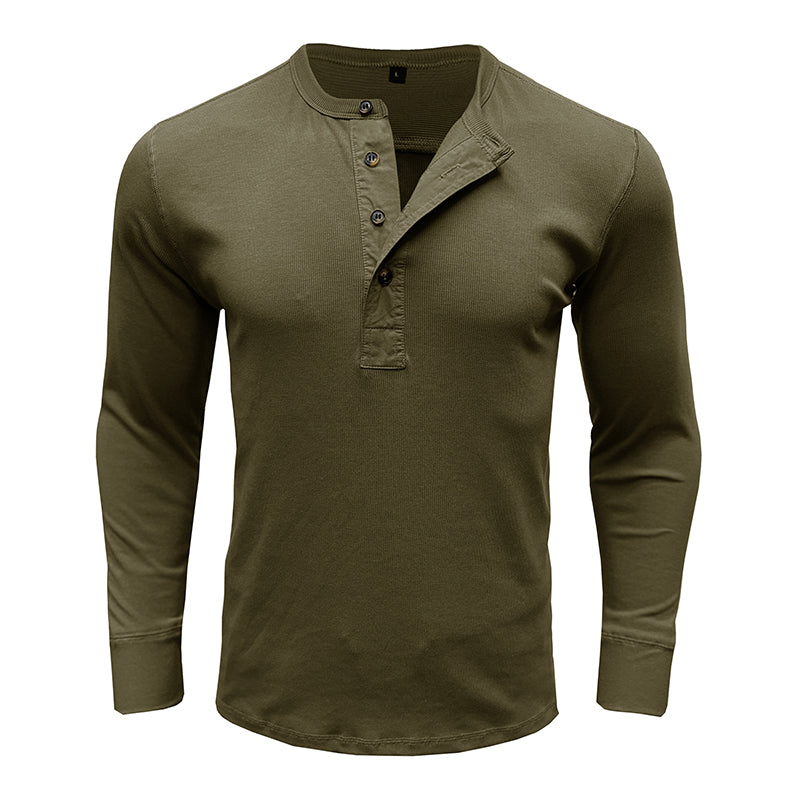 Jim Long Sleeve Henley Shirt