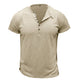 Short Sleeve Cotton Henley