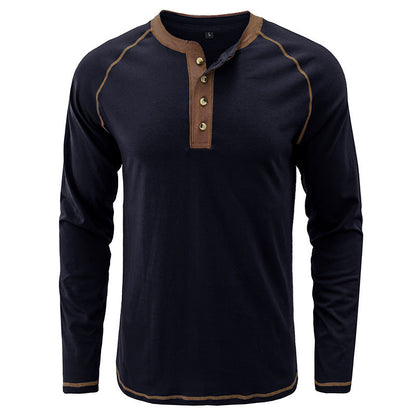 Soft Cotton  Henley T-Shirt