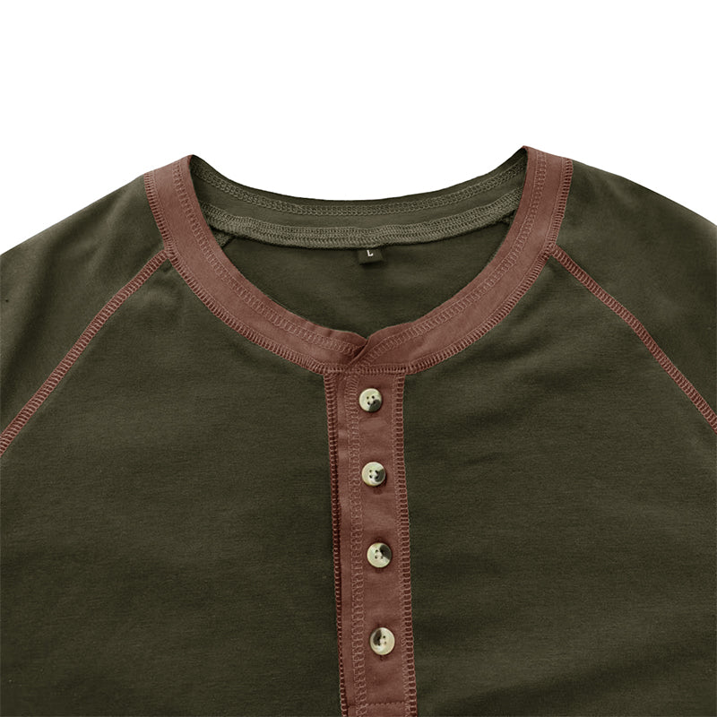 Cotton Henley T-Shirt