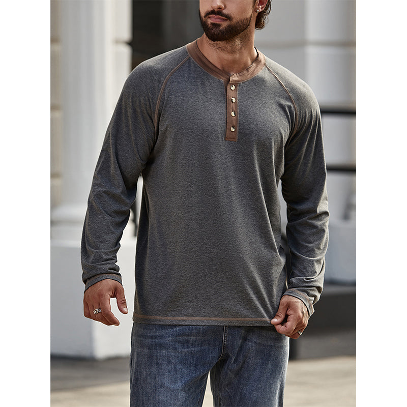 Cotton Henley T-Shirt