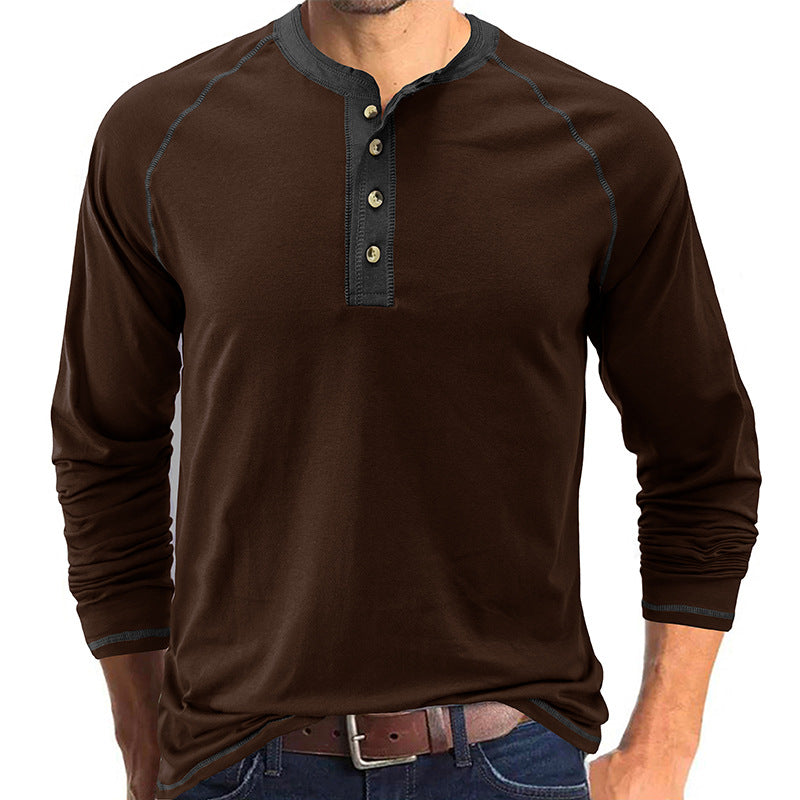 Soft Cotton  Henley T-Shirt