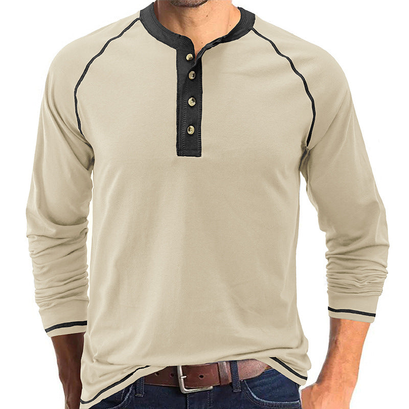 Soft Cotton  Henley T-Shirt