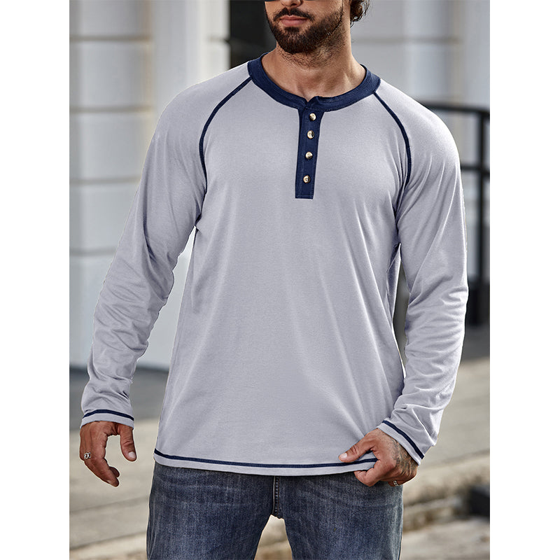 Cotton Henley T-Shirt