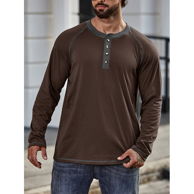 Cotton Henley T-Shirt