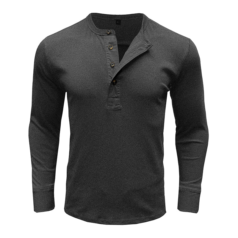 Jim Long Sleeve Henley Shirt