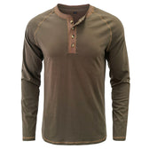 Soft Cotton Fabric Henley Collar T-Shirt – mololabel