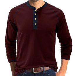 Soft Cotton Fabric Henley Collar T-Shirt – mololabel