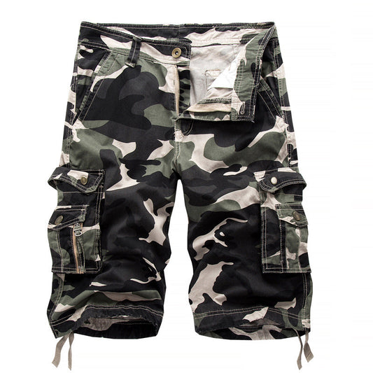 Men's Loose Fit camouflage Casual Cargo Shorts