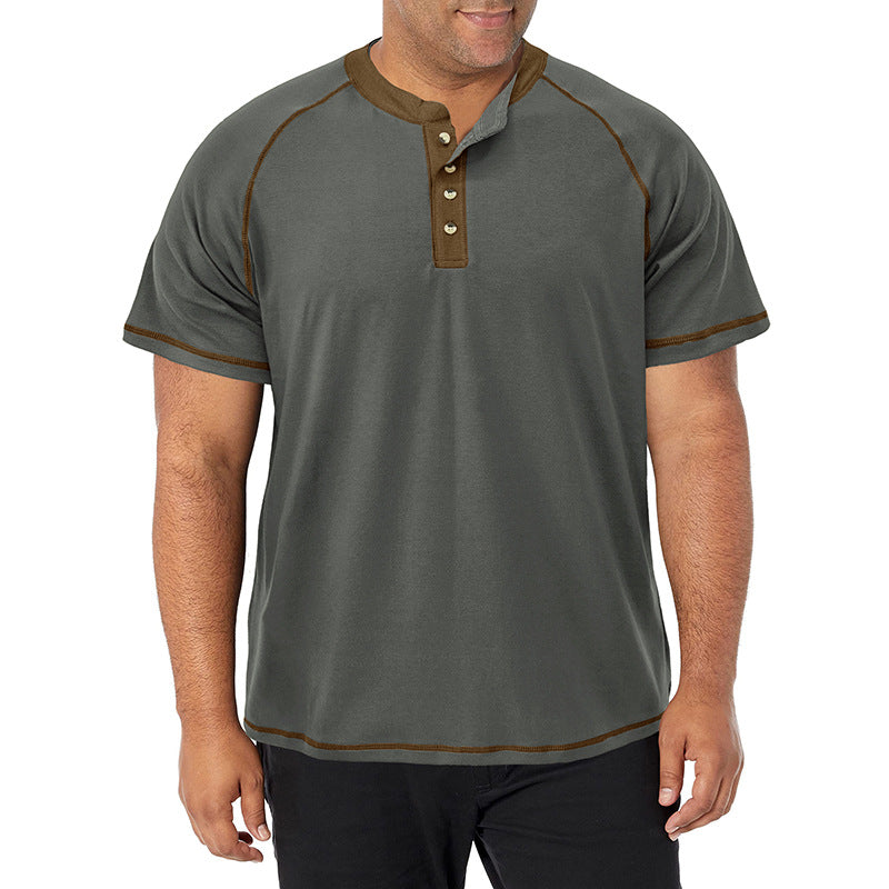 Large Size  Soft Cotton Short Sleeve T-Shirt