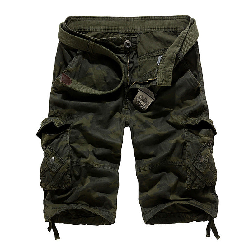 Men's Loose Multi-pockets Camouflage Casual Cargo Shorts