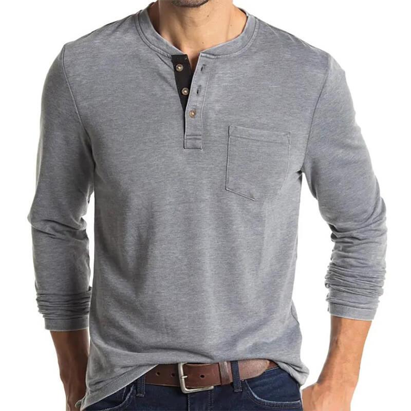 Henley shirt mens outlet fashion