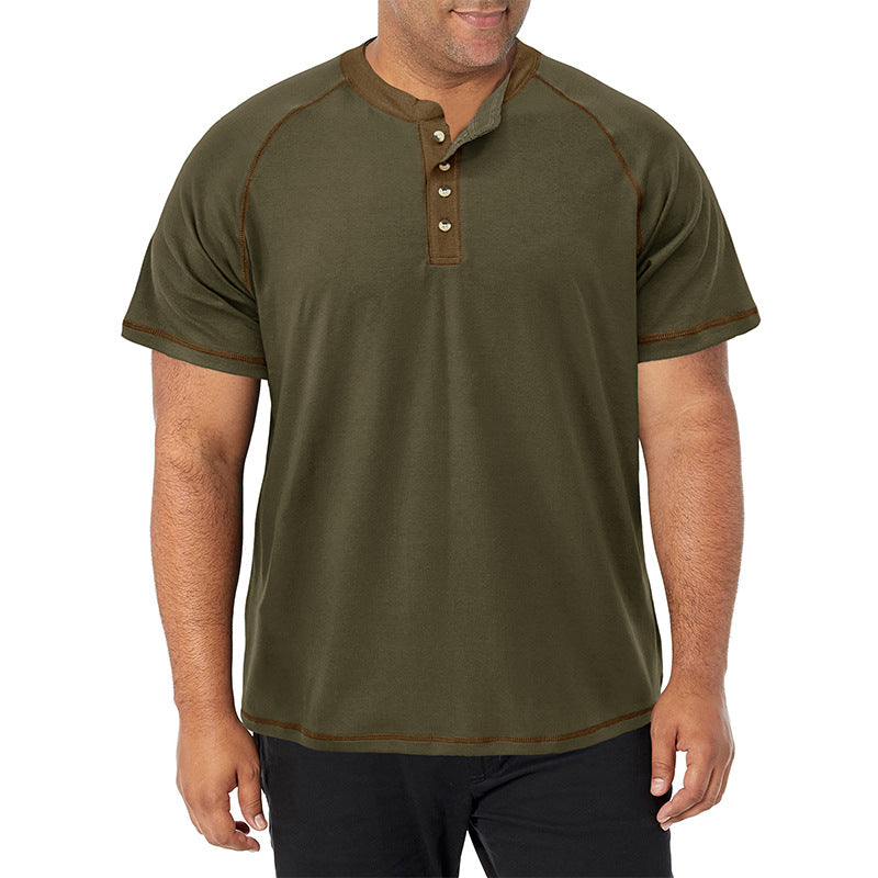 Large Size  Soft Cotton Short Sleeve T-Shirt