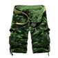 Men's Loose Multi-pockets Camouflage Casual Cargo Shorts