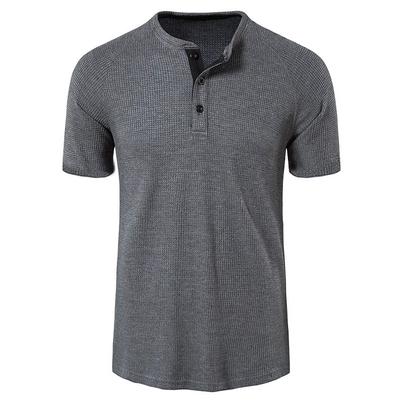 T-shirts décontractés pour hommes Henley